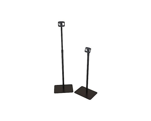 Crimson SV100 Small Monitor Floor Stand with Adjustable Height, Black