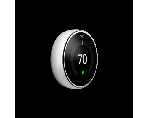 Google Nest T3019US Learning Thermostat 3rd Generation in Polished Steel