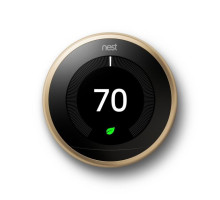 Google Nest T3032US Learning Thermostat 3rd Generation in Brass