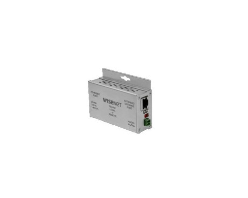 Hanwha Vision TEC-F01 1 Channel Ethernet over Coax Extender With Pass-Through PoE