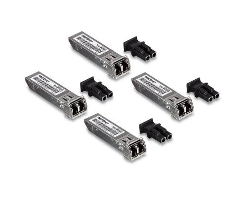 TRENDnet TEG-MGBSX-4 4-Pack SFP Multi-Mode LC Module, 550m