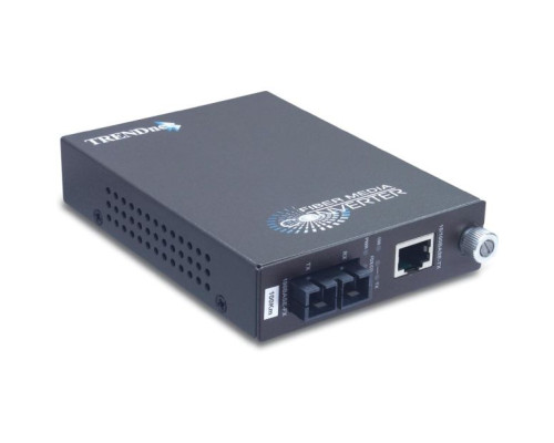 TRENDnet TFC-110S100 100Base-TX to 100Base-FX SM Fiber Converter-100KM