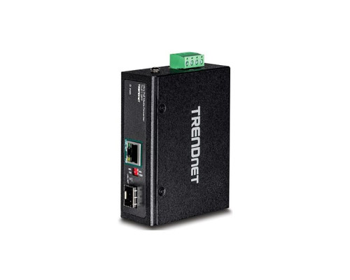 TRENDnet TI-UF11SFP Industrial SFP to Gigabit UPoE Media Converter