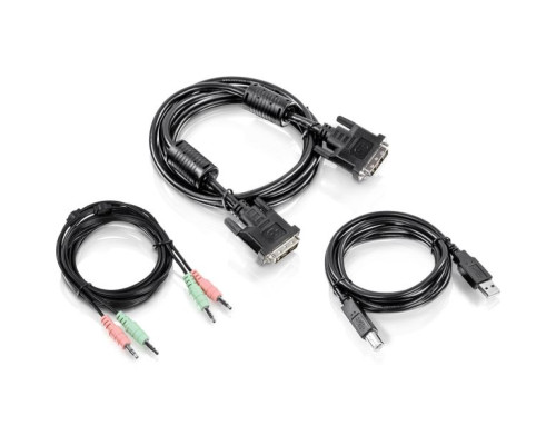 TRENDnet TK-CD06 DVI-I, USB, and Audio KVM Cable Kit, 6 Feet