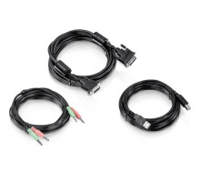 TRENDnet TK-CD15 DVI-I, USB, and Audio KVM Cable Kit, 15 Feet