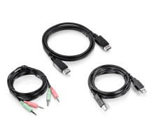 TRENDnet TK-CP06 DisplayPort, USB, and Audio KVM Cable Kit, 6 Feet