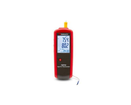 Triplett TMP50-NIST Single Input K/J Thermocouple Thermometer with Certificate of Traceability to N.I.S.T.