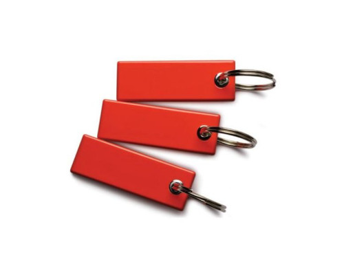 Interlogix TP-MFC-KF-RD-25PK TruPortal Credential, Mifare Classic Keyfobs Piano, Red, 25 Pack