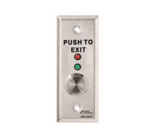 Alarm Controls TS-11 Vandal-Resistant Push Buttons, Stainless Steel Plate