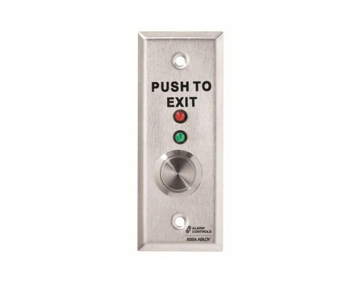 Alarm Controls TS-11 Vandal-Resistant Push Buttons, Stainless Steel Plate