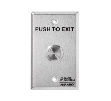 Alarm Controls TS-12 Vandal-Resistant Push Buttons, Single Gang Stainless Steel Plate