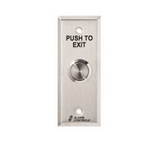 Alarm Controls TS-13 Vandal-Resistant Push Button, 1-3/4' Stainless Steel Plate