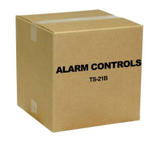 Alarm Controls TS-21B Single Gang 1 N/O & 1 N/C Momentary Switch, Black Mushroom, 'PUSH TO EXIT', Stainless Steel Plate