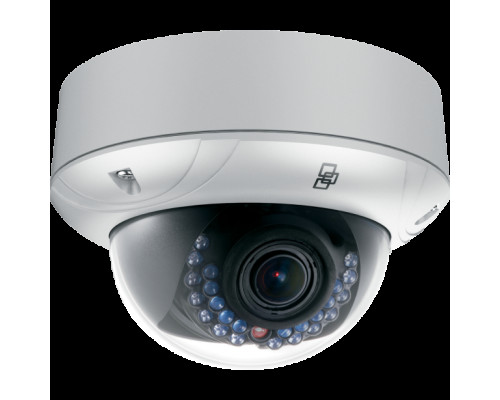 Interlogix TVD-1201 1.3 Megapixel TruVusion IP Mini Outdoor Dome Camera, 2.8~12mm Lens