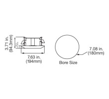 Interlogix TVD-M-FM Indoor Flush Mount for TruVision Domes