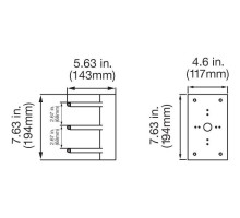 Interlogix TVD-M-PMA Pole Mount Adapter for TVD-M-OWM Wall Mount