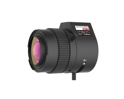 Interlogix TVL-005 TruVision 2.7-13mm Varifocal Lens, F1.2, CS Mount, 1/2.7 inch, DC Auto Iris