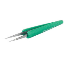 Eclipse Tools TZ-205N Tweezer, ESD-Safe, Soft-Grip, Fine Tip