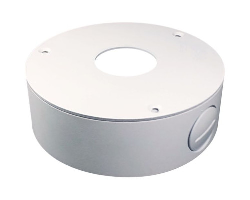 ENS UJB155-G Round Outdoor Junction Box for 3 Screw Base Security Cameras Bracket