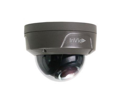 InVid ULT-C2DRIR28B 1080p TVI Outdoor IR Dome Camera, 2.8mm Lens, Black Housing