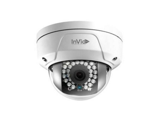 InVid ULT-P4DRIR2812 4 Megapixel Outdoor IR Network IP Dome Camera, 2.8-12mm Lens