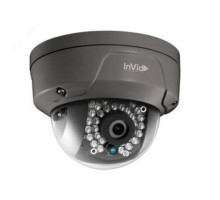 InVid ULT-P4DRIR28BN 4 Megapixel Network IR Outdoor Dome Camera, 2.8mm Lens, Black Housing