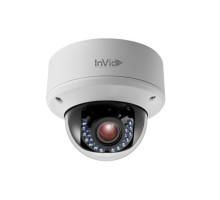 InVid ULT-P4DRIRM2812BN 4 Megapixel Network IR Outdoor Dome Camera, 2.8-12mm Lens