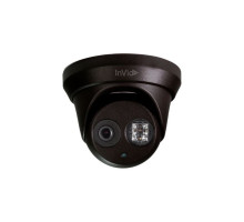 InVid ULT-P4TXIR28RBN 4 Megapixel IP Plug & Play Outdoor IR Turret Camera with 2.8mm Lens, Black Housing