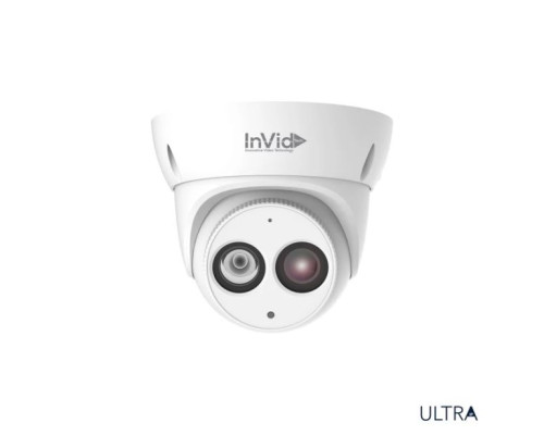 InVid ULT-P4TXIR28SP 4 Megapixel Day/Night Outdoor IR Turret Camera, 2.8mm Lens