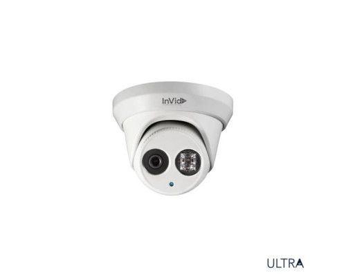 InVid ULT-P5TXIR28N 5 Megapixel Day/Night Outdoor IR Turret Camera, 2.8mm Lens