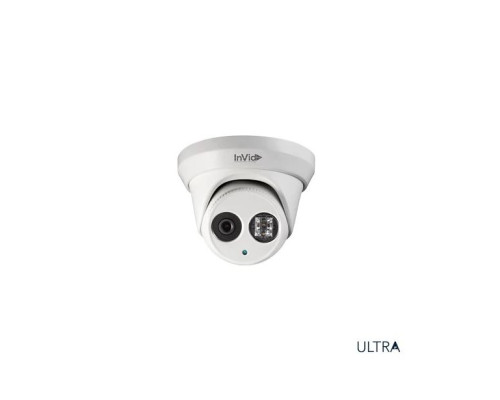 InVid ULT-P6TXIR28N 6 Megapixel Day/Night Outdoor IR Turret Camera, 2.8mm Lens