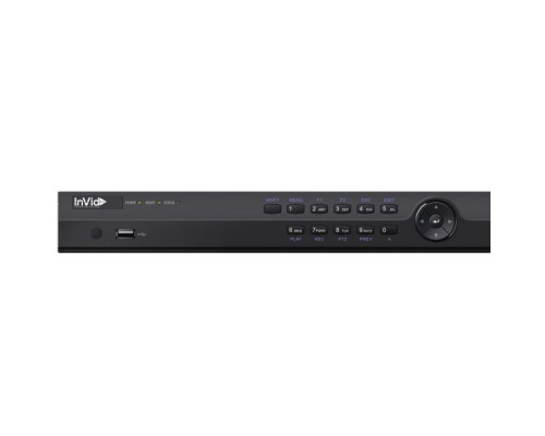 InVid UN1B-4X4 4 Channels 4K Network Video Recorder with 4 Plug & Play Ports, No HDD