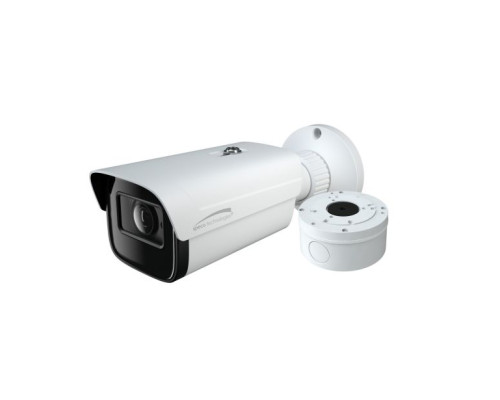 Speco V5B2M 5MP HD-TVI IR Bullet Camera with Included Junction Box, 2.8-12mm Lens, White Housing