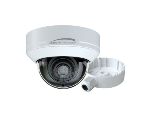 Speco V5D2M 5 Megapixel HD-TVI Dome Camera IR 2.8-12mm Lens, Included Junction Box, White