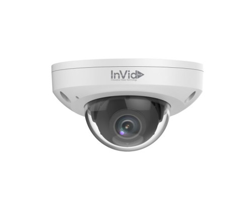 InVid VIS-P4LIRA28NH 4 Megapixel IP Plug & Play Outdoor Low Profile IR Dome Camera with 2.8 Lens