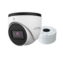 Speco VLT7 2MP HD-TVI IR Turret Camera with Included Junction Box, 2.8mm Lens, White Housing