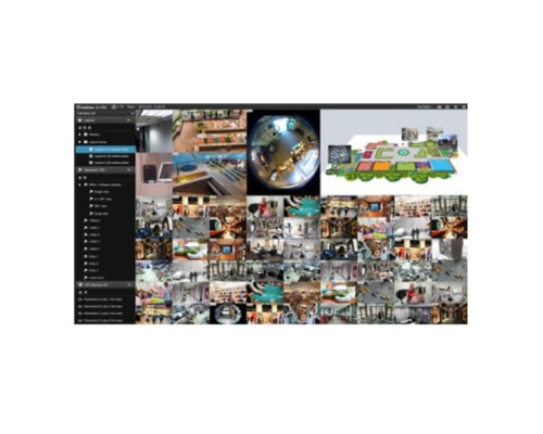 Geovision VR-VMS0000-0006 GV-VMS006-VR Software License VR-VMS for 32CHs Platform with 3rd party IP cameras 6 ch