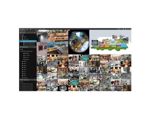 Geovision VR-VMSP064-0060 GV-VMSPRO060-VR Software License VR-VMS Pro for 64CHs Platform with 3rd party IP cameras 60 ch