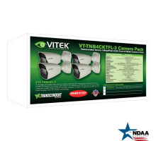 Vitek VT-TNB4CKTFL-2 4ea x 4 Megapixel H.265 Fixed Bullet Camera, 2.8mm Lens