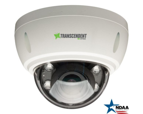 Vitek VTD-T4D6HR5MD 5 Megapixel Indoor/Outdoor 4-in-1 HD-TVI/AHD/CVI/CVBS Vandal Dome Camera, 2.8-12mm Lens