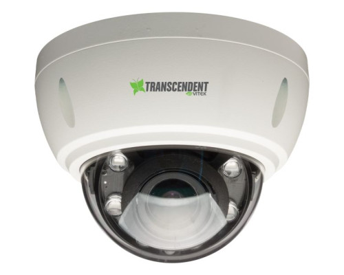 Vitek VTD-T4D6HR8MD 8 Megapixel Indoor/Outdoor 4-in-1 HD-TVI/AHD/CVI/CVBS Vandal Dome Camera, 3.6-10mm Lens