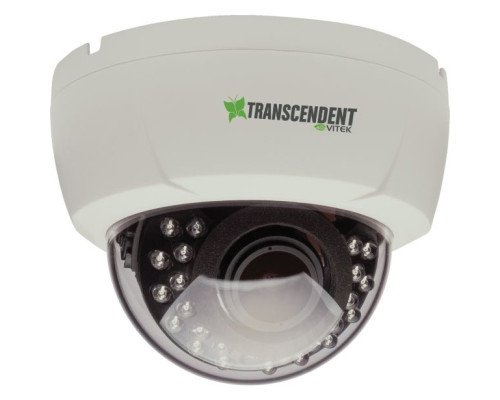 Vitek VTD-T4DIR2VD 2 Megapixel Indoor4-in-1 HD-TVI/AHD/CVI/CVBS Vandal Dome Camera, 2.8-12mm Lens