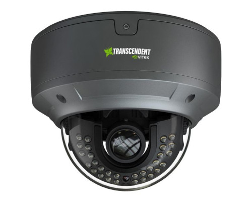 Vitek VTD-THD5RMB 5 Megapixel Indoor/Outdoor 4-IN-1 HDA Motorized IR Vandal Dome Camera, 2.8-12mm Lens, Black