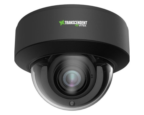 Vitek VTD-TND4RMA4B 4 Megapixel Network Outdoor IR Dome Camera with 2.8-12mm Lens, Charcoal