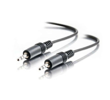 West Penn WP-454SM-15 PVC Stereo Mini 3.5MM Male/Male, Black, 15Feet