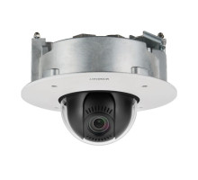 Hanwha Vision XND-8081FZ 5 Megapixel Outdoor Flush Mount Network Dome PTRZ Camera, 3.6-9.4mm Lens