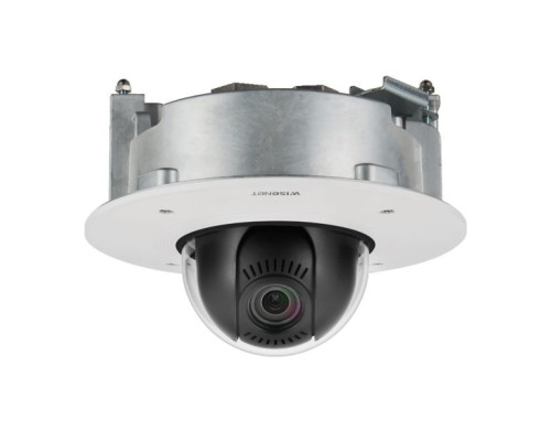 Hanwha Vision XND-8081FZ 5 Megapixel Outdoor Flush Mount Network Dome PTRZ Camera, 3.6-9.4mm Lens