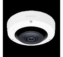 Hanwha Vision XNF-8010RW X Series 6 Megapixel Indoor IR Fisheye Camera, 1.6mm Lens, White