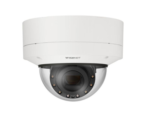 Hanwha Vision XNV-6123R 2 Megapixel IR Outdoor Vandal Dome AI Camera with 5.2-62.4mm Lens