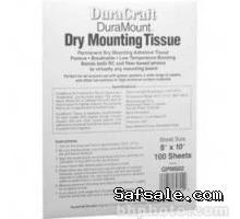 Duracraft Duramount Dry Mount Tissue (8 x 10", 100 Sheets)